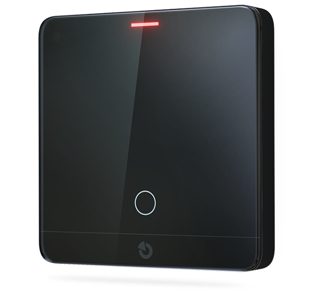 JB-111TH-AN Sběrnicový senzor teploty a vlhkosti s funkcí termostatu - antracitová