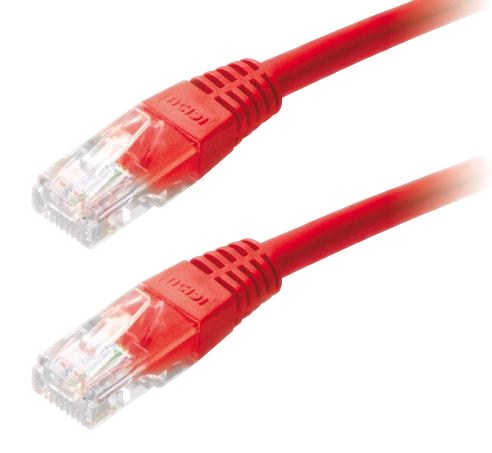 1045653 Patch kabel Cat5E, UTP - 1m, červený