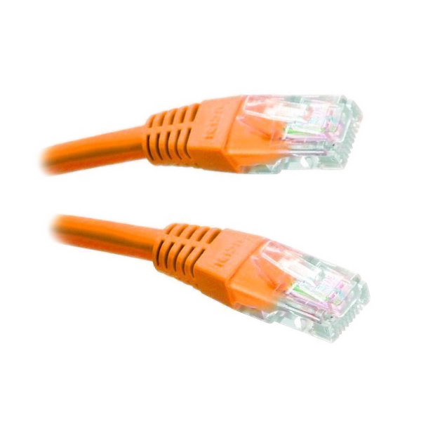 NETXTE5843 Patch kabel Cat5E, UTP - 1m, oranžový