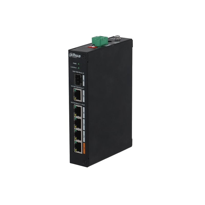 PFS3106-4ET-60-V2 Dahua 4 portový průmyslový PoE switch